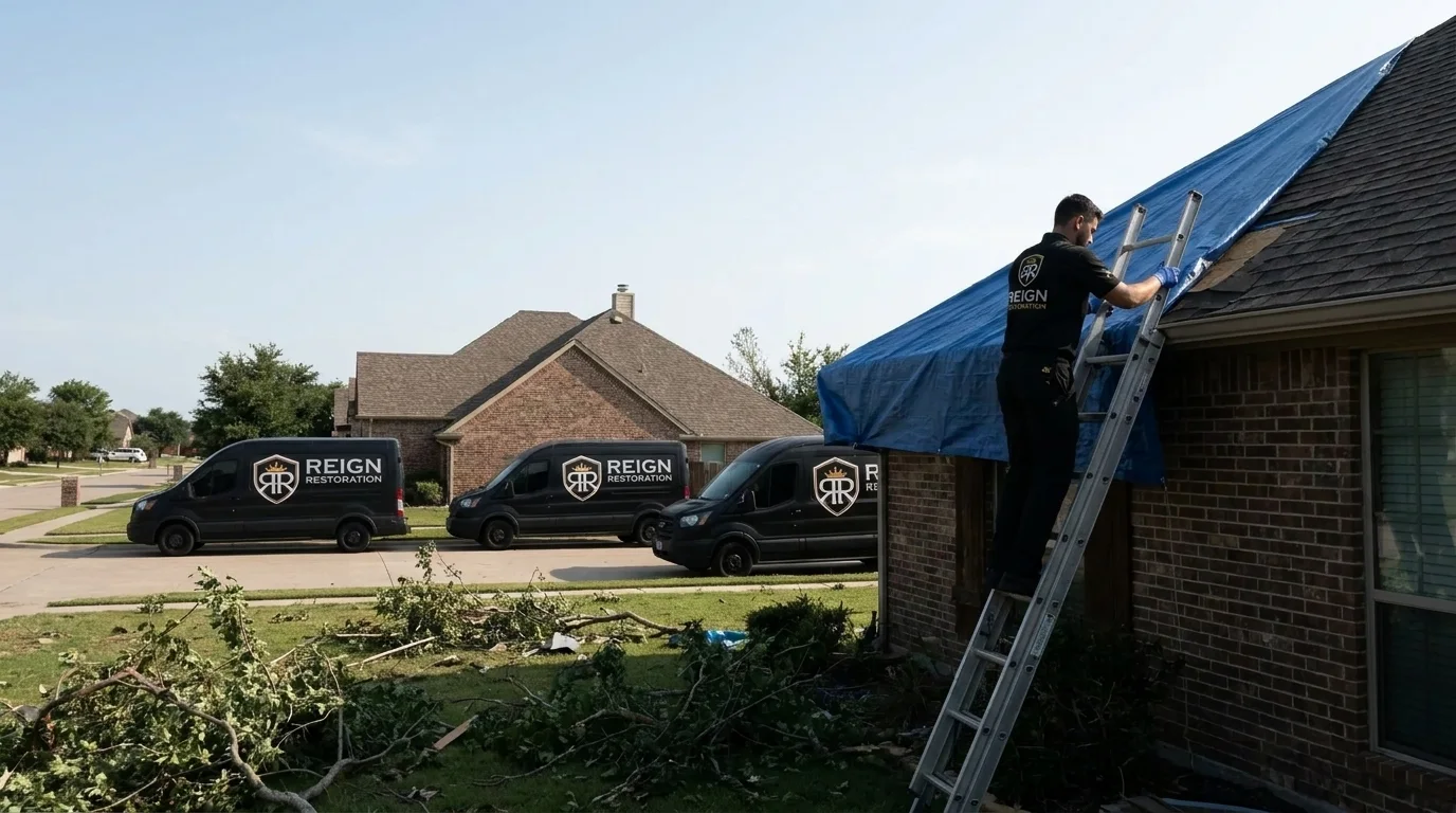Storm Damage Restoration in Royse City